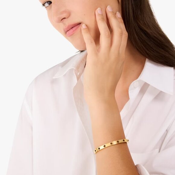 Kate Spade Cut To The Chase Spade Bracelet Logo Cuff Bracelet - Picture 5 of 15